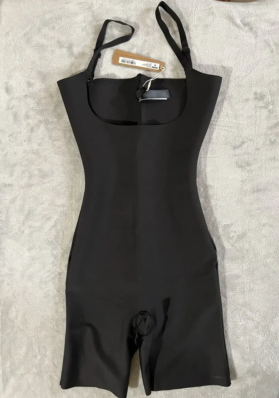 SKIMS M Body Zoned Open Bust Bodysuit Onyx Core Sculpt Extra Firm Control NEW - Picture 1 of 9